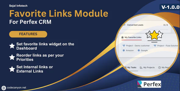 Favorite Links para Perfex CRM