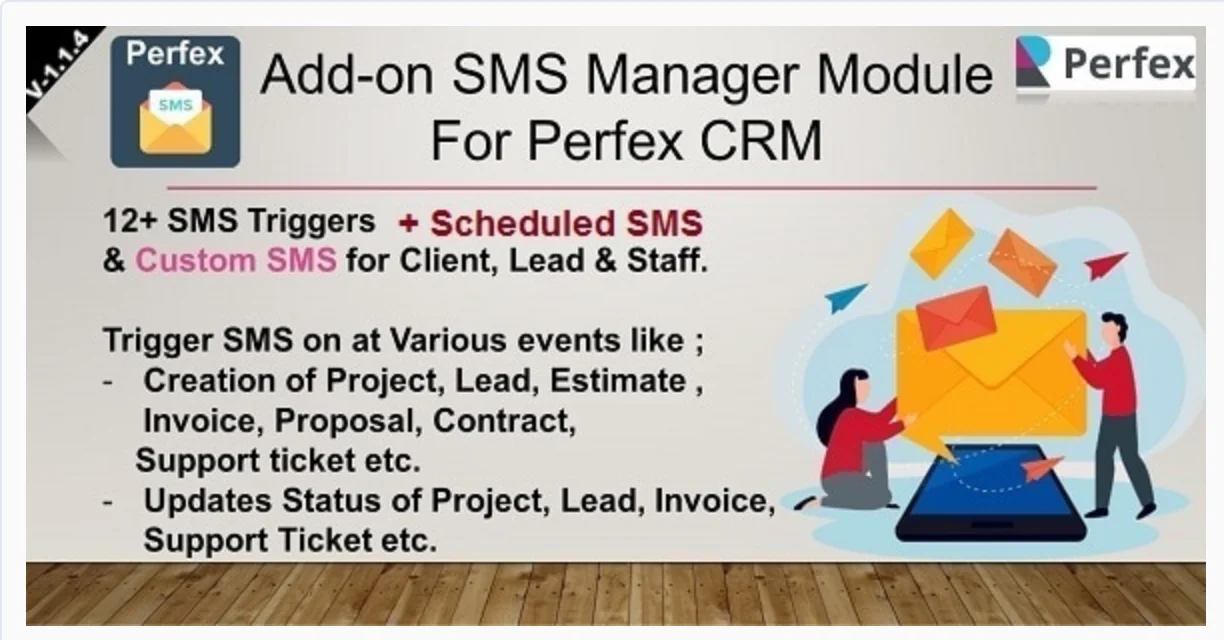 Add-on SMS Manager | Perfex CRM