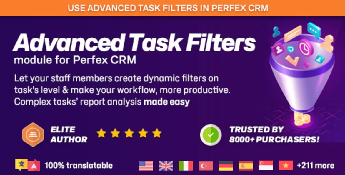 Advanced Task Filters | Perfex CRM