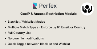 GeoIP & Access Restriction para Perfex CRM(Restringir por IP, país ou e-mail)