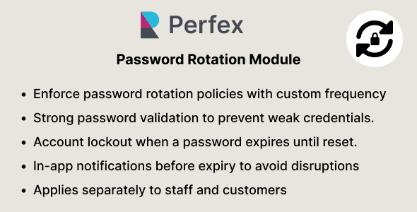 Password Rotation & Expiry – Security  para Perfex CRM