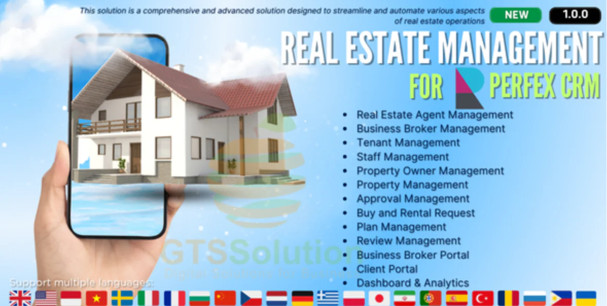 Real Estate Management | Perfex CRM – Gerenciador Imobiliário